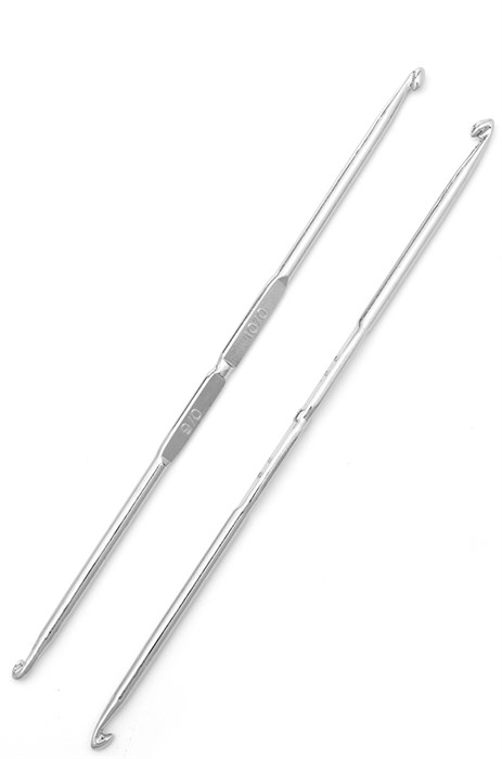 Крючок для вязания Maxwell Black №9/0-10/0 двусторонний 4,0 мм - 4,5 мм ТВ-СН-01